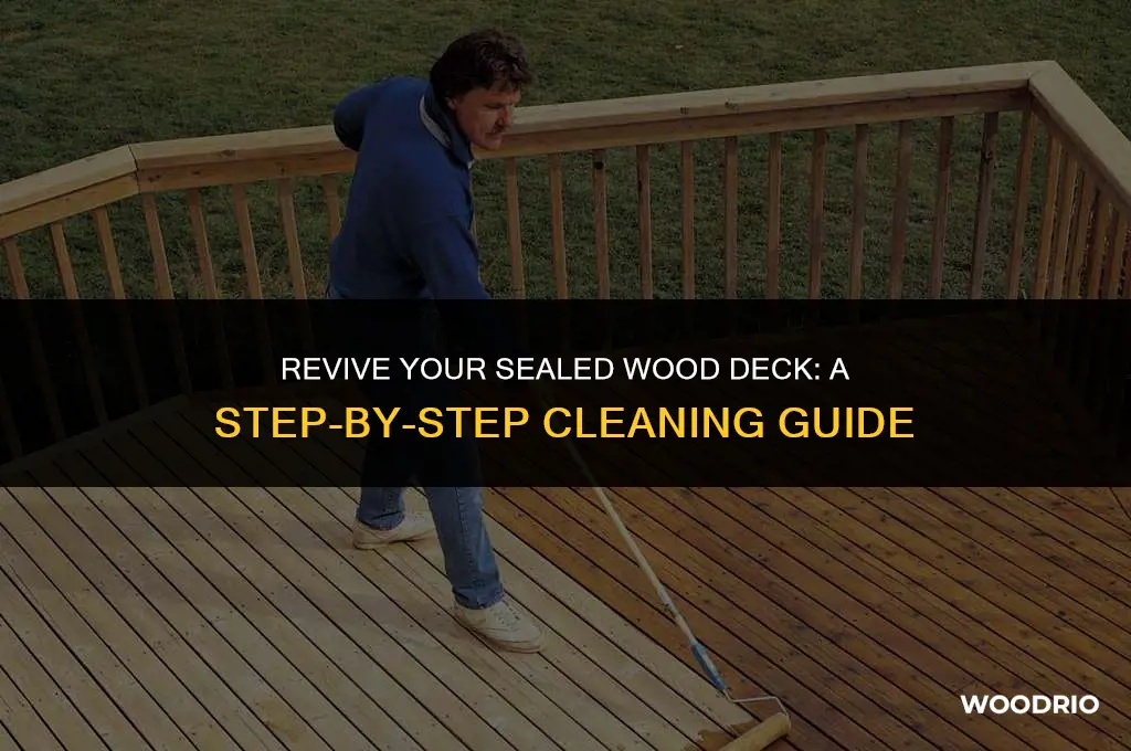 how to clean a sealed wood deck