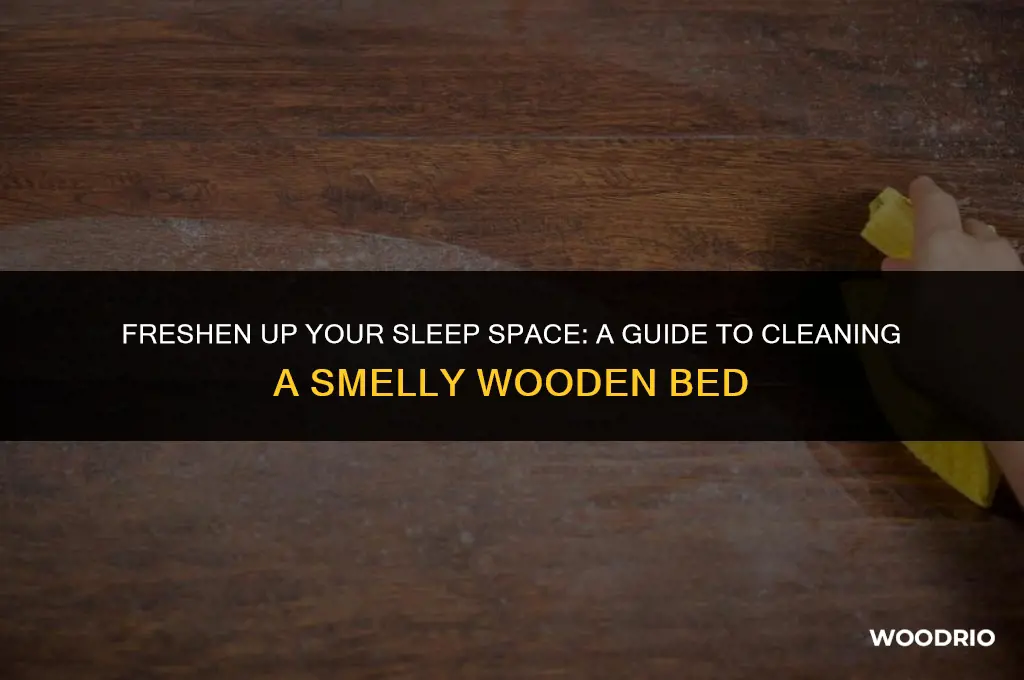 how to clean a smelly wooden bed