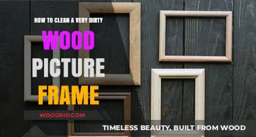Reviving Elegance: A Guide to Cleaning Your Tarnished Wood Picture Frame