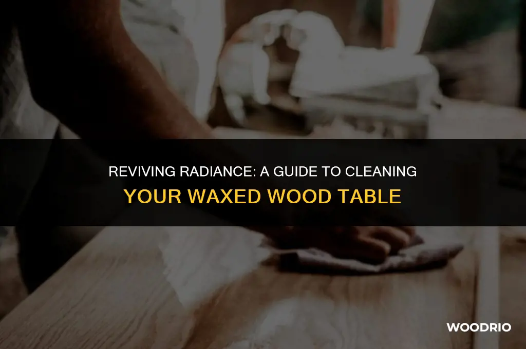 how to clean a waxed wood table