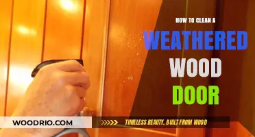 Restoring Beauty: A Guide to Cleaning Weathered Wood Doors