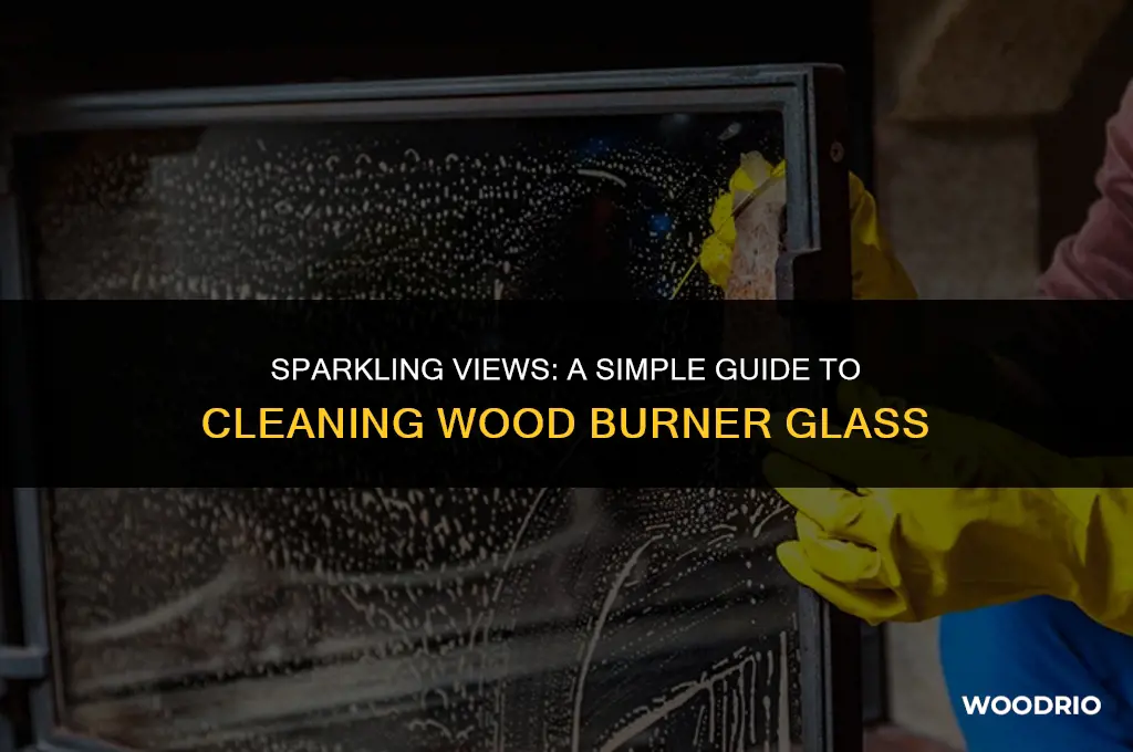 how to clean a wood burner glass