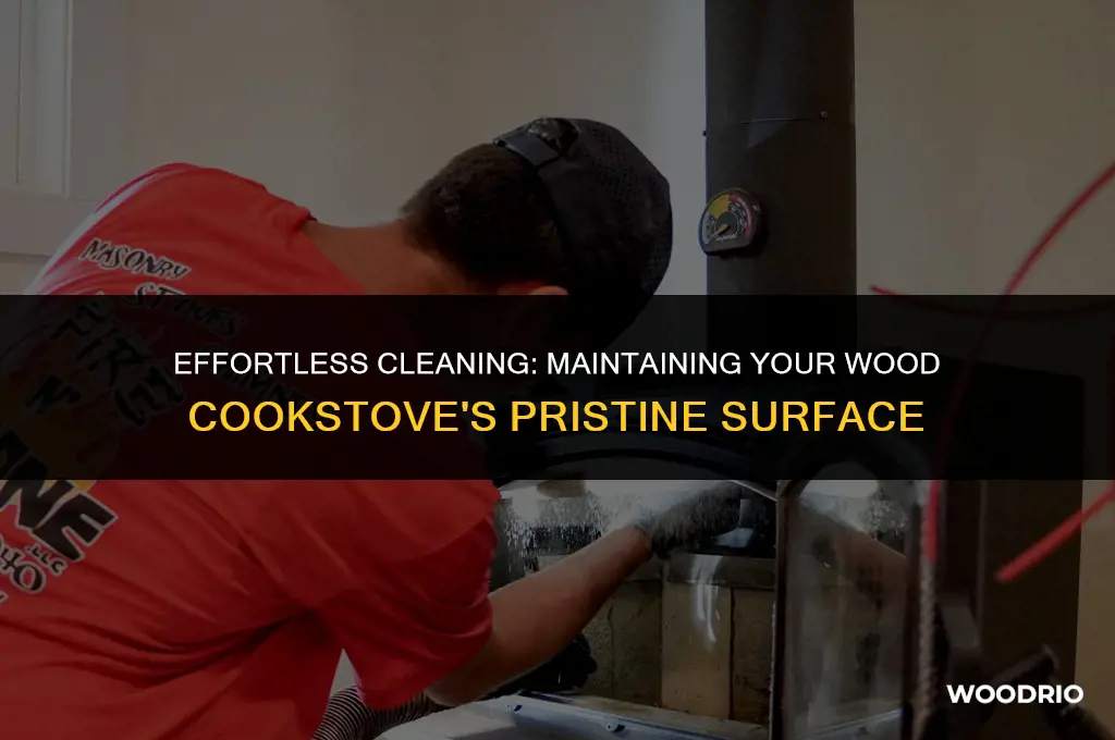 how to clean a wood cookstove top