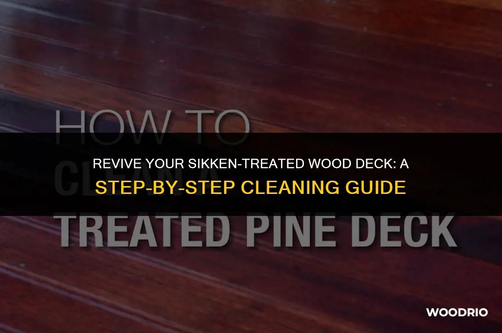 how to clean a wood deck treated with sikken