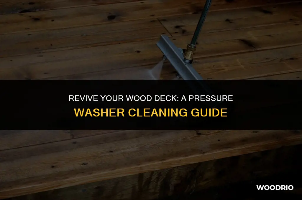 how to clean a wood deck with a pressure washer