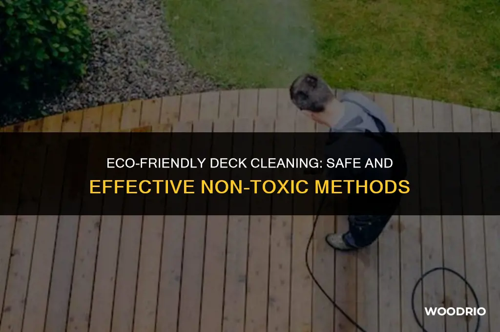 how to clean a wood deck with non toxic chemicals