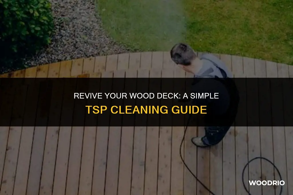 how to clean a wood deck with tsp