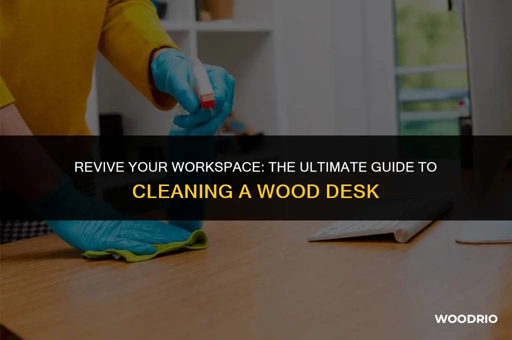 how to clean a wood desl