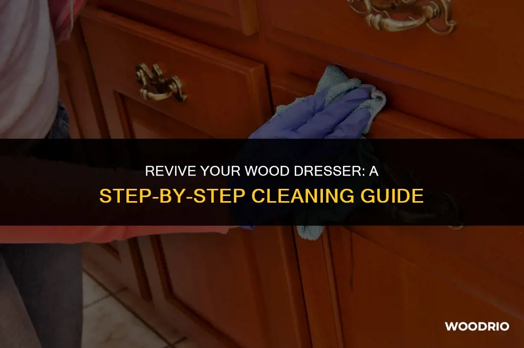 how to clean a wood dresser