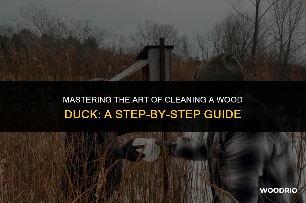 how to clean a wood duck