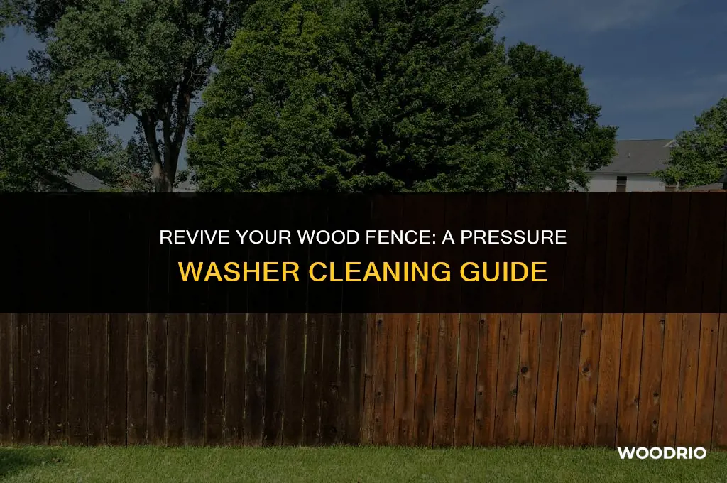 how to clean a wood fence with a pressure washer