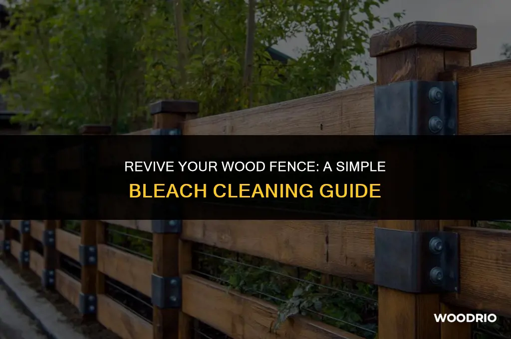 how to clean a wood fence with bleach