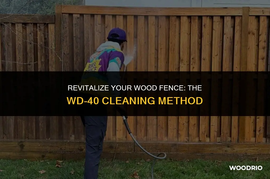 how to clean a wood fence with wd40