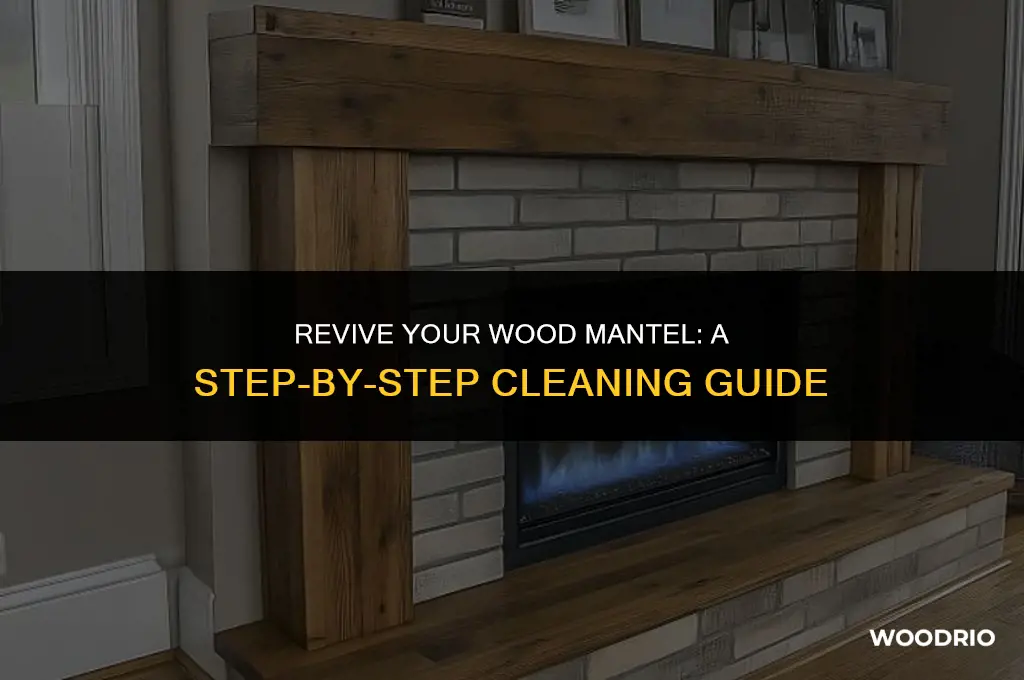 how to clean a wood mantel