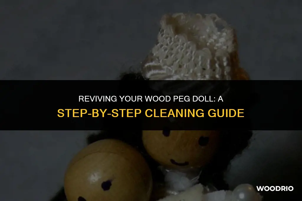 how to clean a wood peg doll