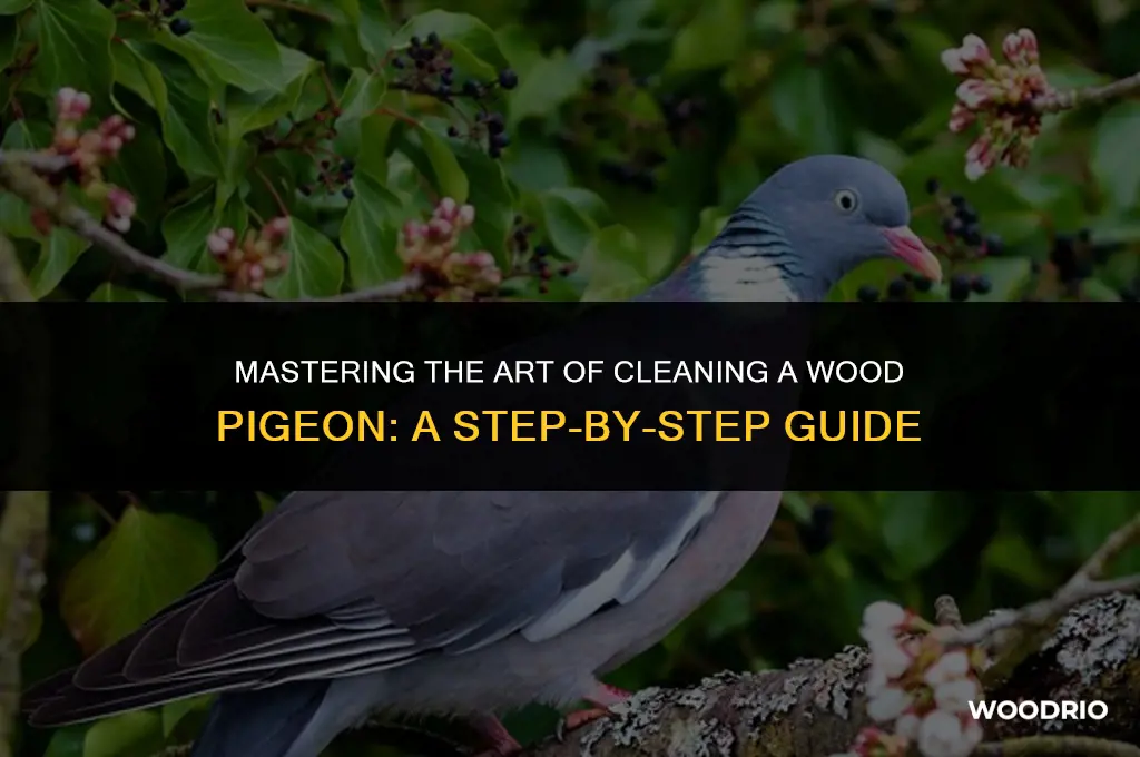 how to clean a wood pigeon
