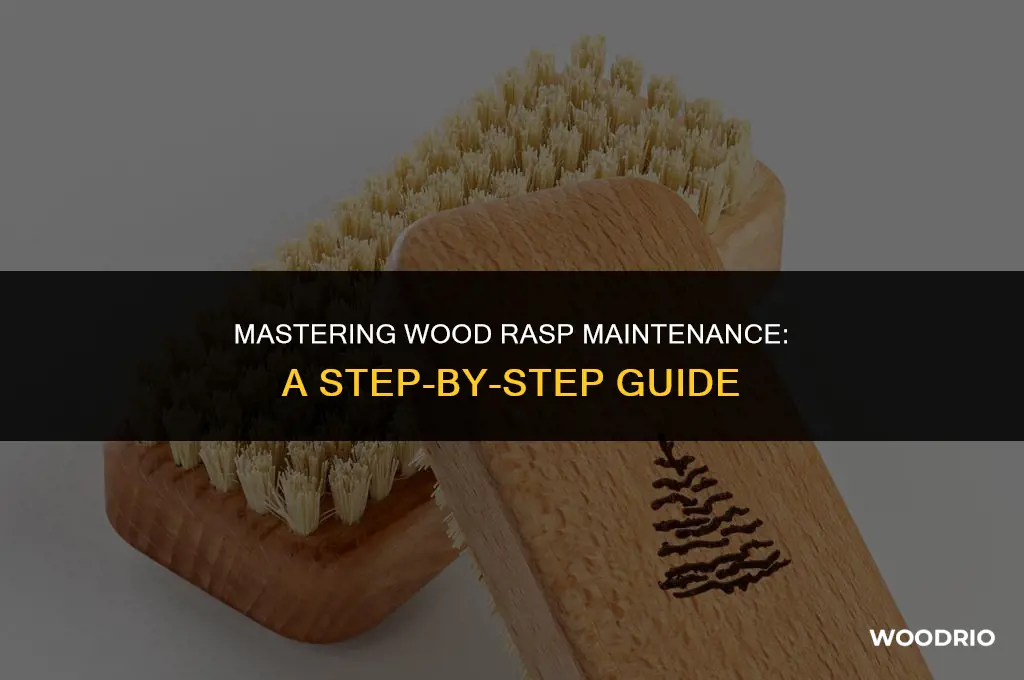 how to clean a wood rasp