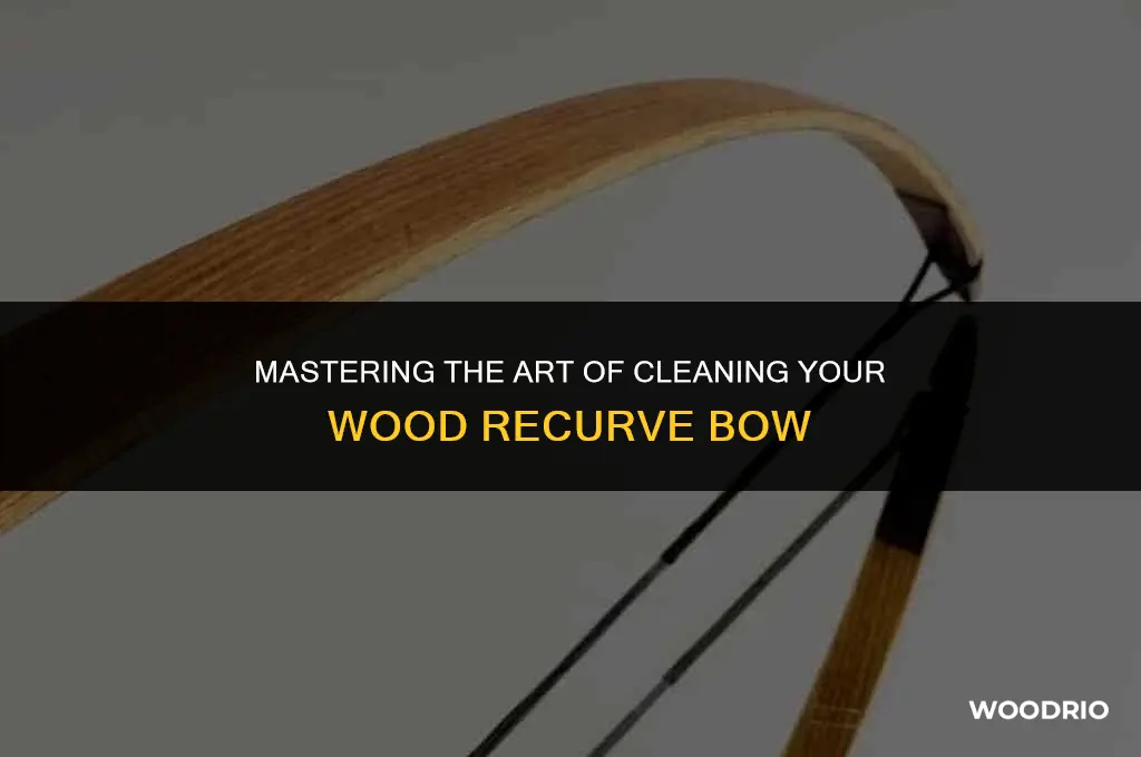 how to clean a wood recurve bow