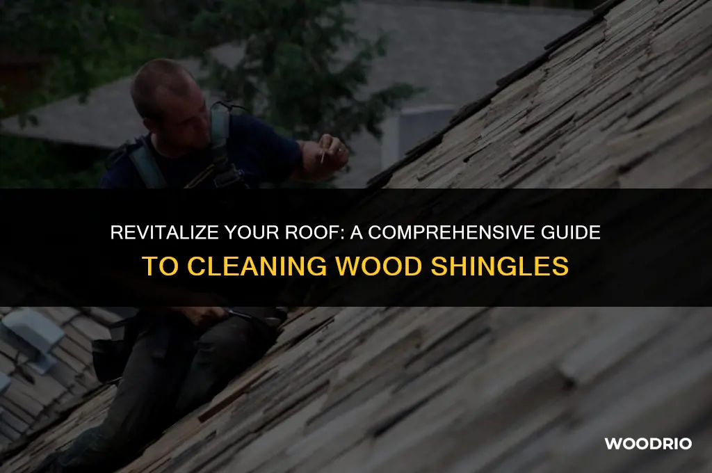 how to clean a wood shingle roof
