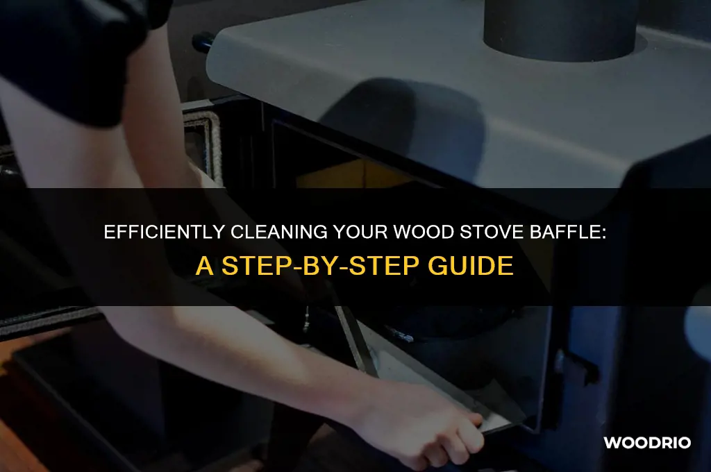 how to clean a wood stove baffle