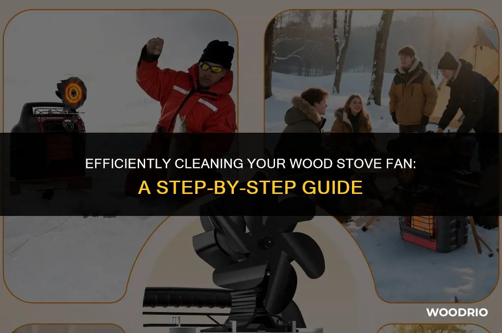 how to clean a wood stove fan