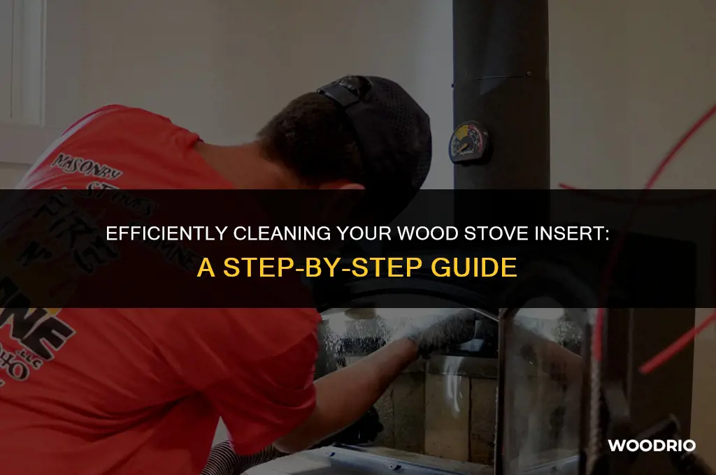 how to clean a wood stove insert
