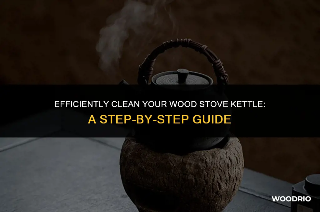 how to clean a wood stove kettle