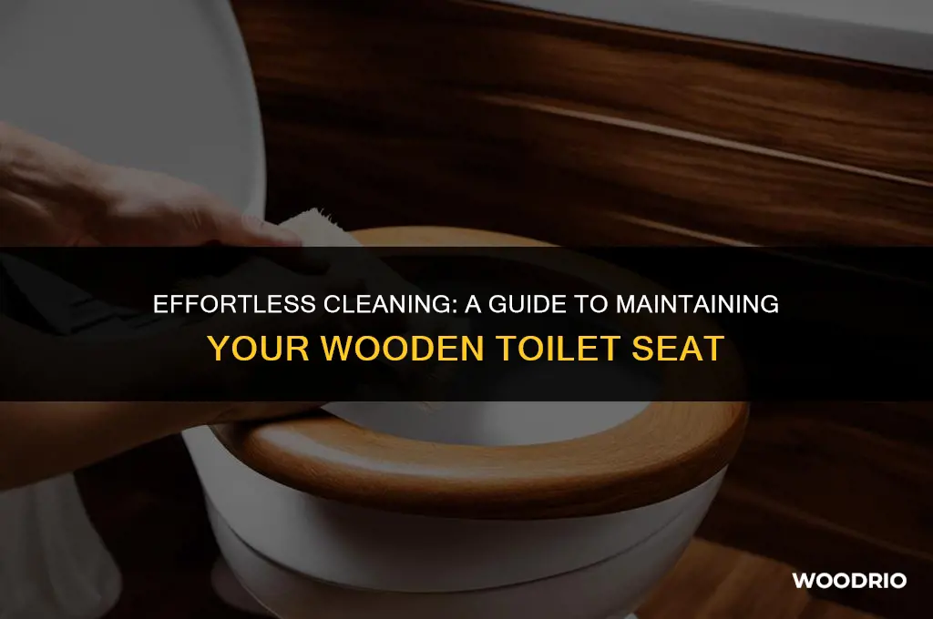 how to clean a wood toilet seat