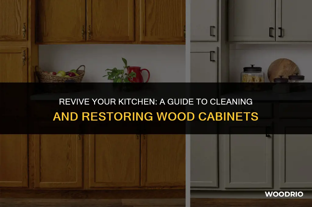 how to clean and restore wood cabinets