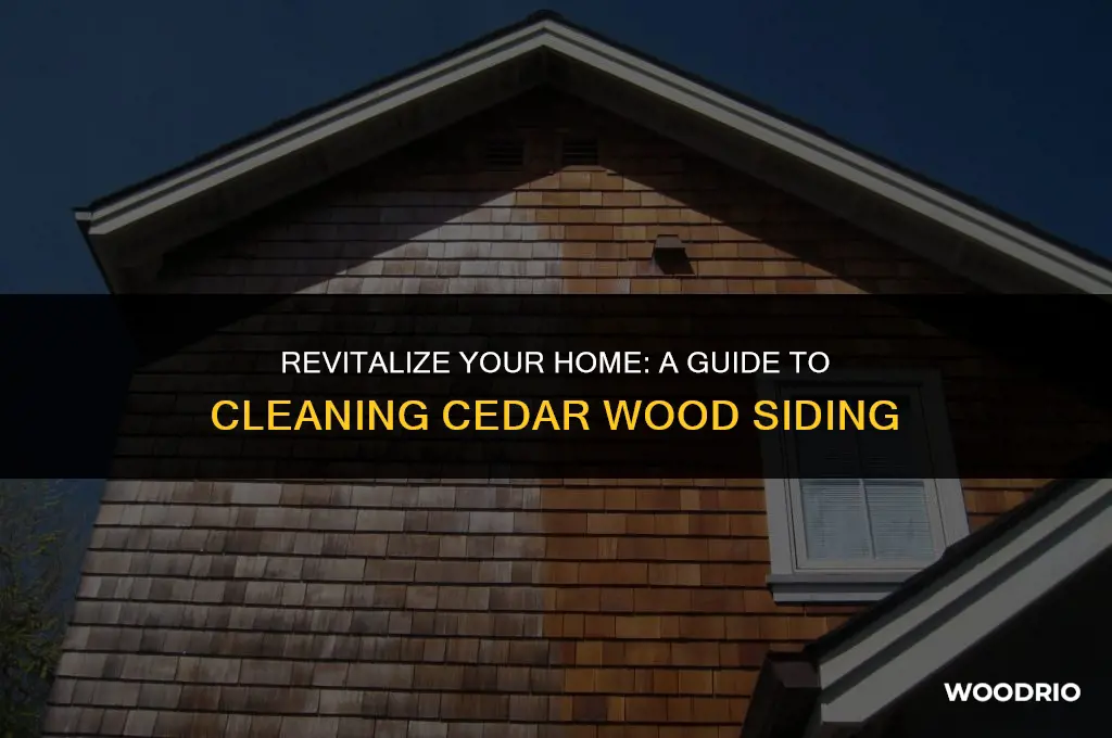 how to clean cedar wood siding