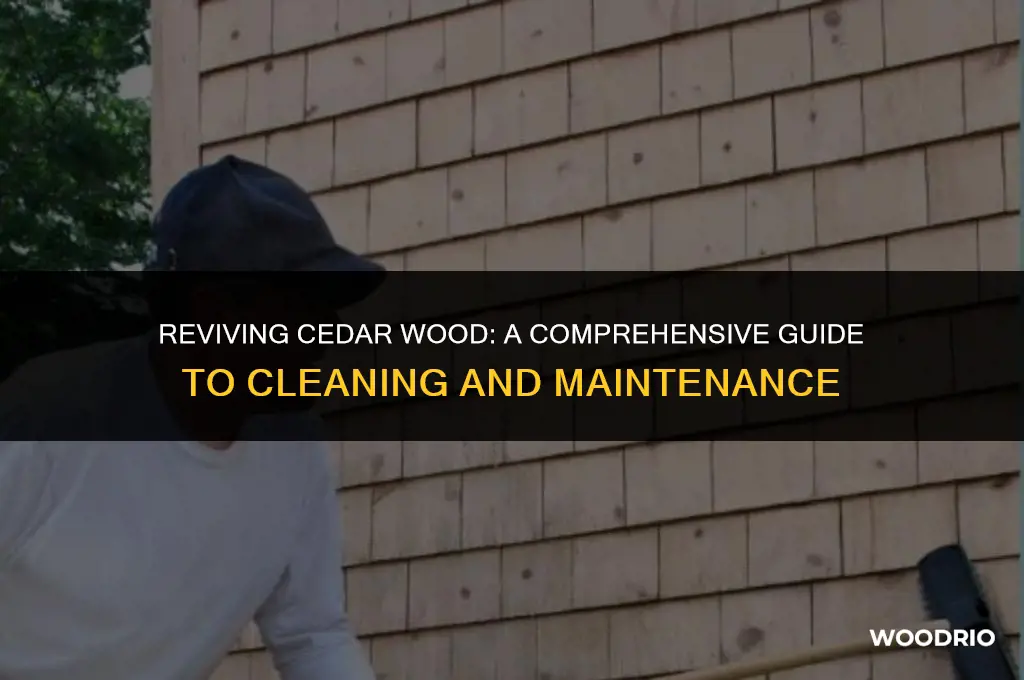 how to clean cedar wood