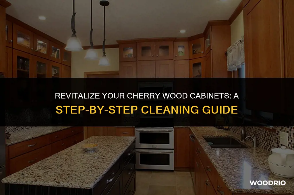 how to clean cherry wood cabinets