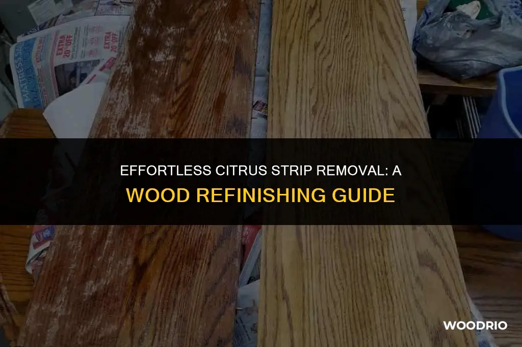 how to clean citristrip off wood