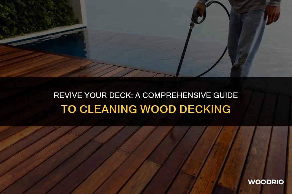 how to clean decking wood
