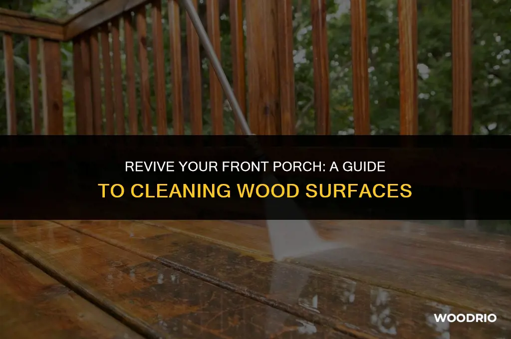 how to clean front porch wood