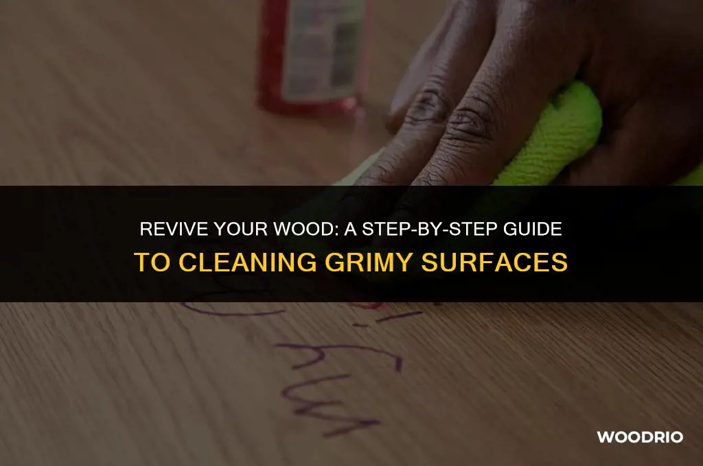 how to clean grimy wood