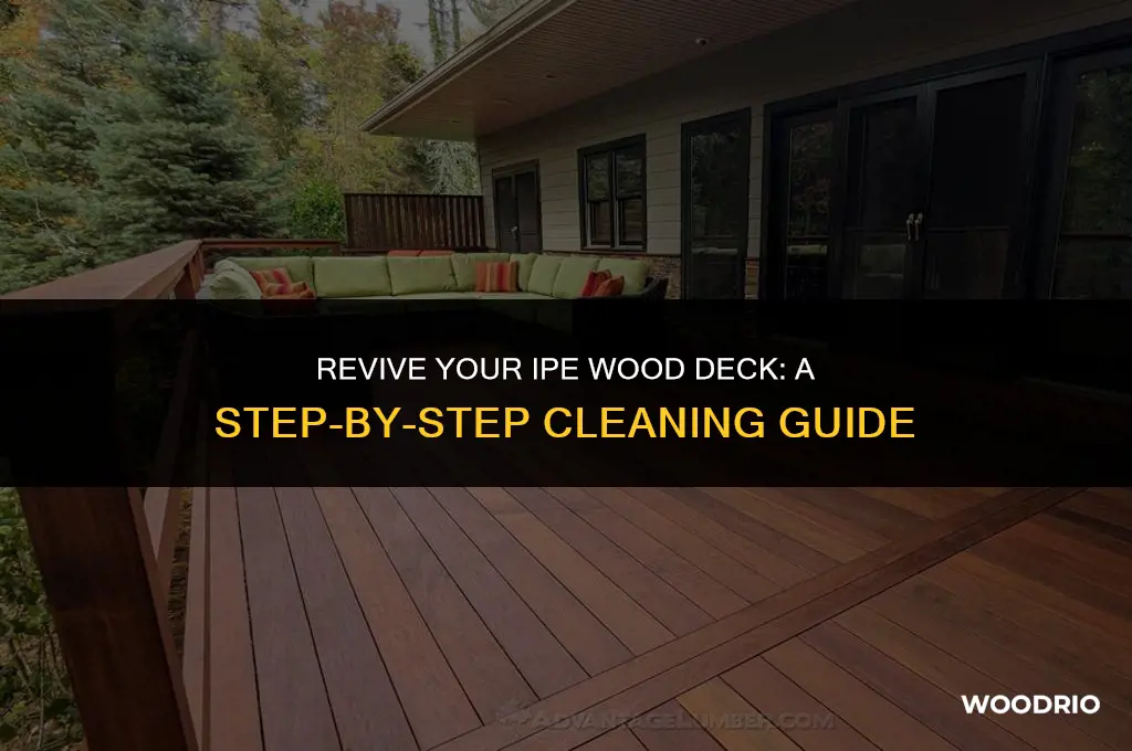 how to clean ipe wood deck