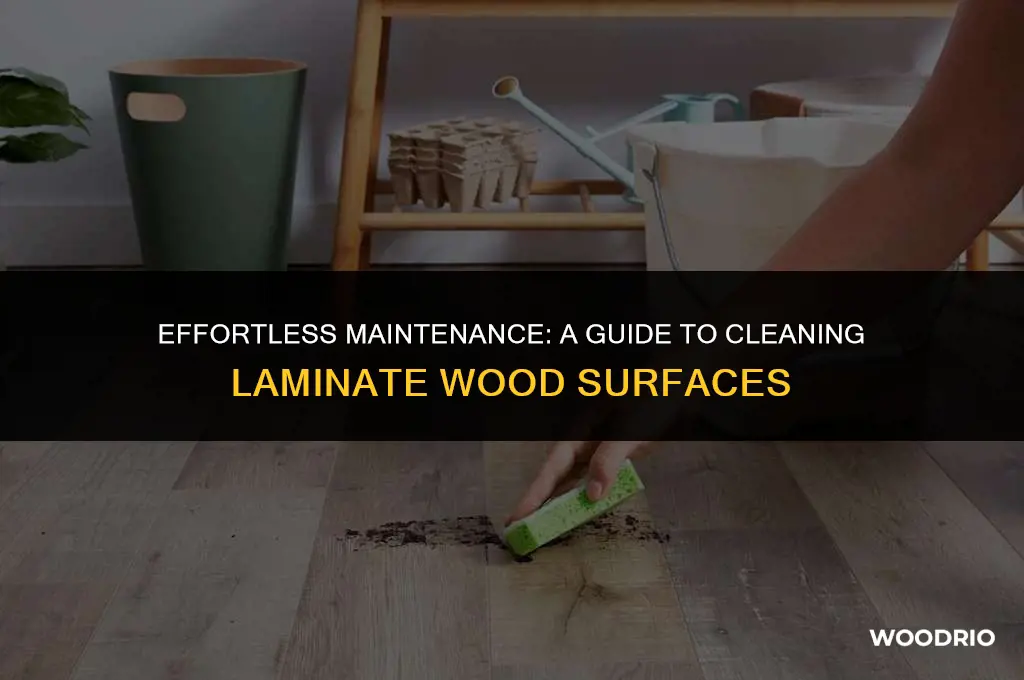 how to clean laminate wood