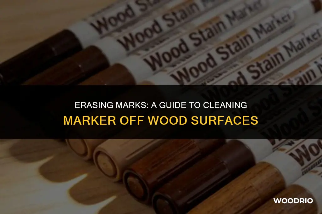 how to clean marker off wood