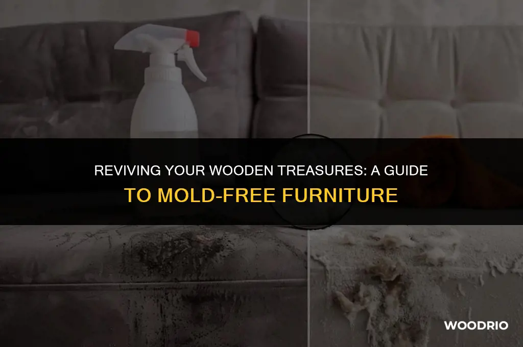 how to clean mold wood furniture