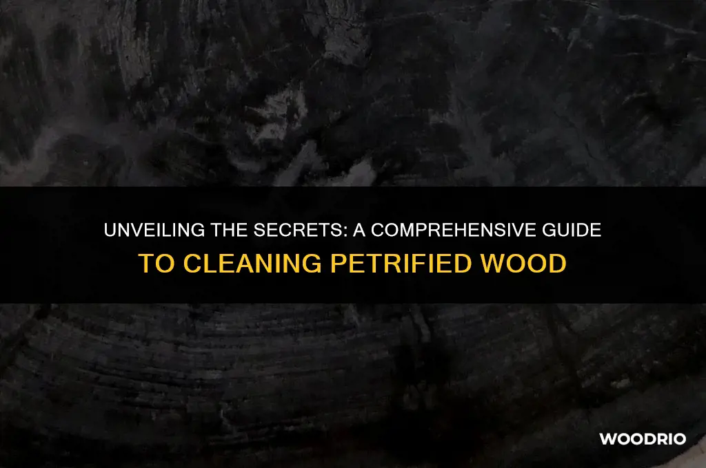 how to clean petrified wood