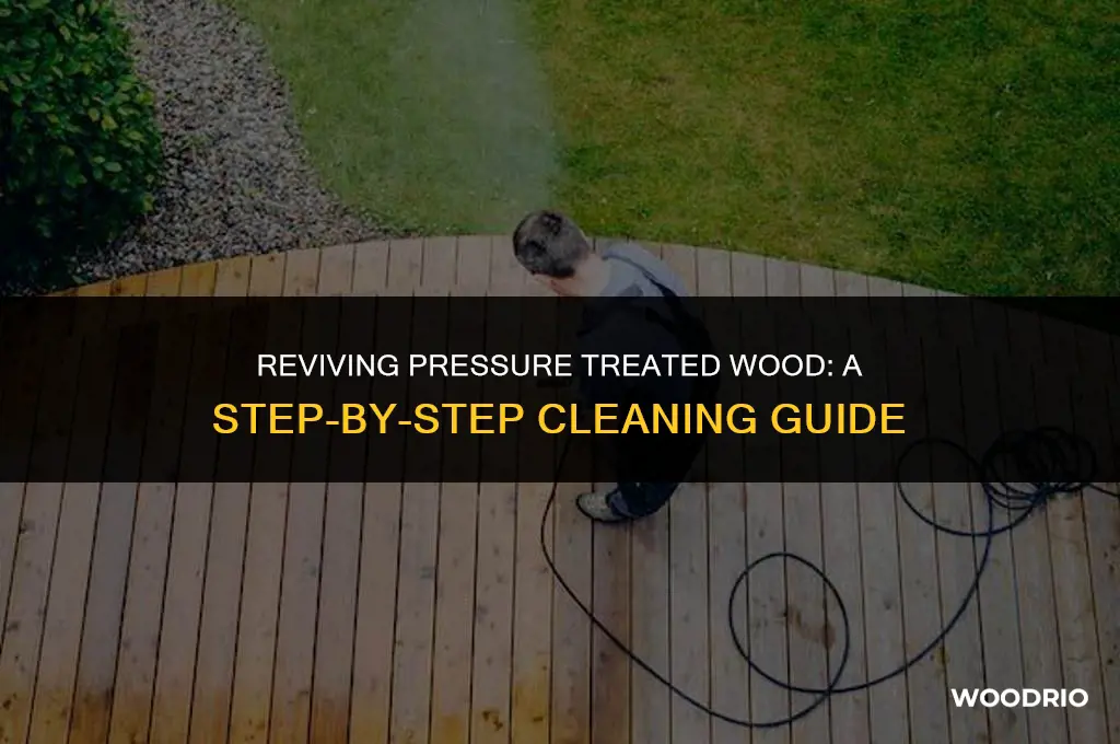 how to clean pressure treated wood