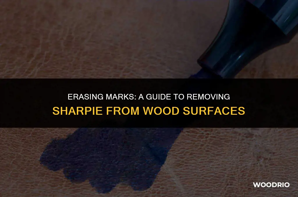 how to clean sharpie off wood