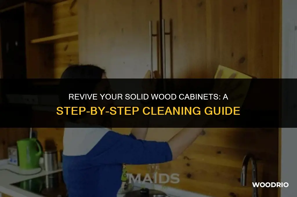 how to clean solid wood cabinets