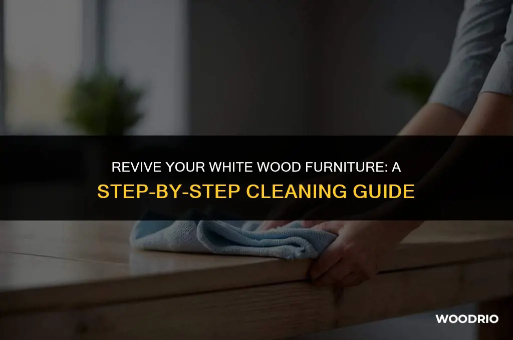 how to clean white wood furniture