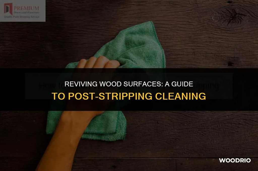 how to clean wood after stripping