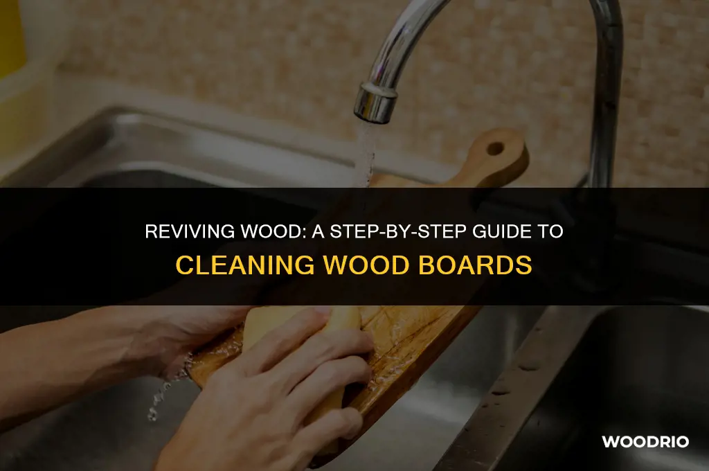 how to clean wood boards