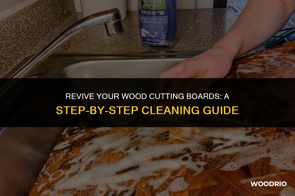 how to clean wood cutting boards