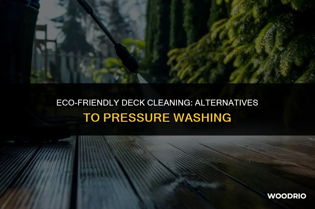 how to clean wood decking without pressure washer
