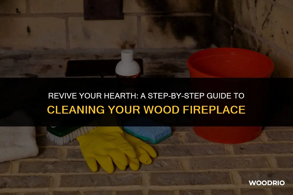 how to clean wood fireplace